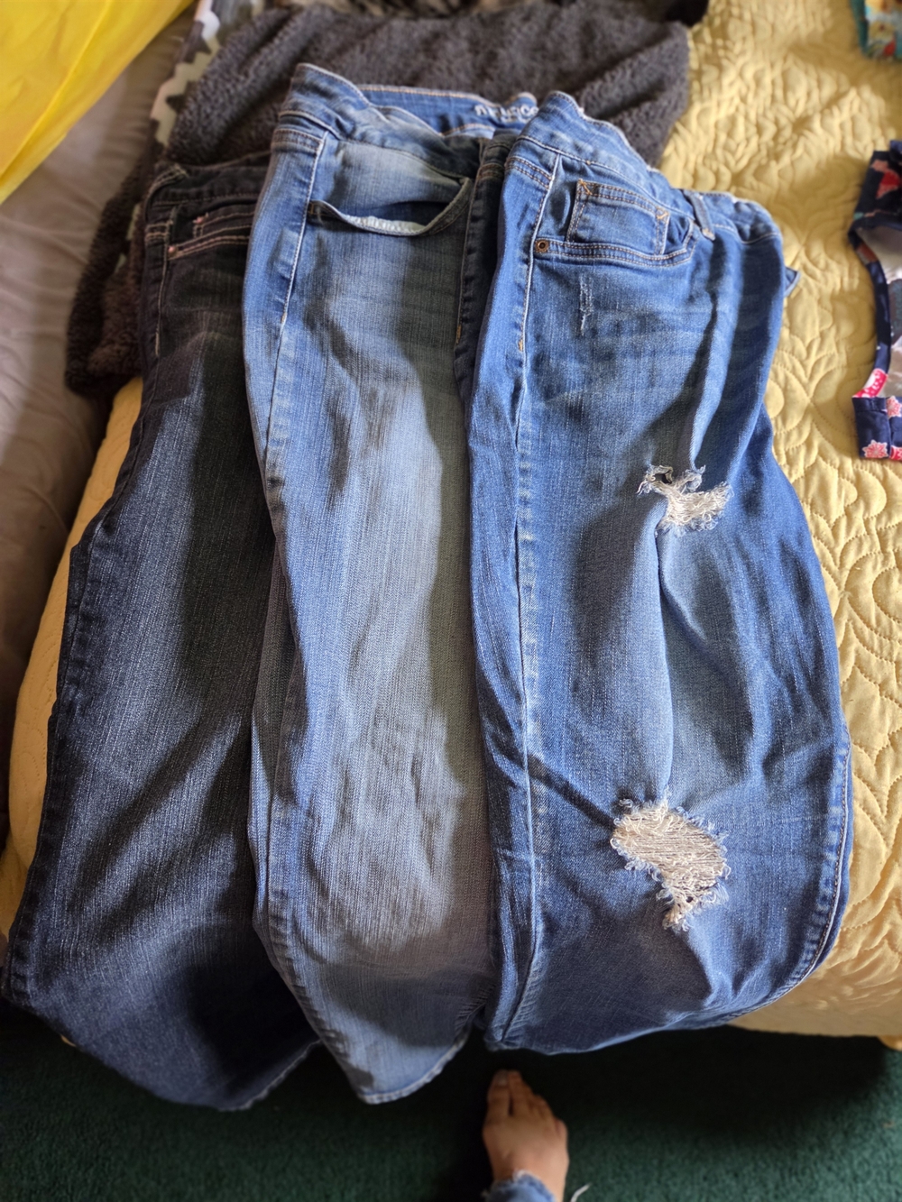 Maurices Women's Dark Blue Denim Jeans Bundle Of 3